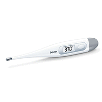 Термометър, Beurer FT 09/1 clinical thermometer, Contact-measurement technology, Display in °C, Protective cap; Waterproof, whiteТова е дигитален термометър, който е предназначен за измерване на темпе